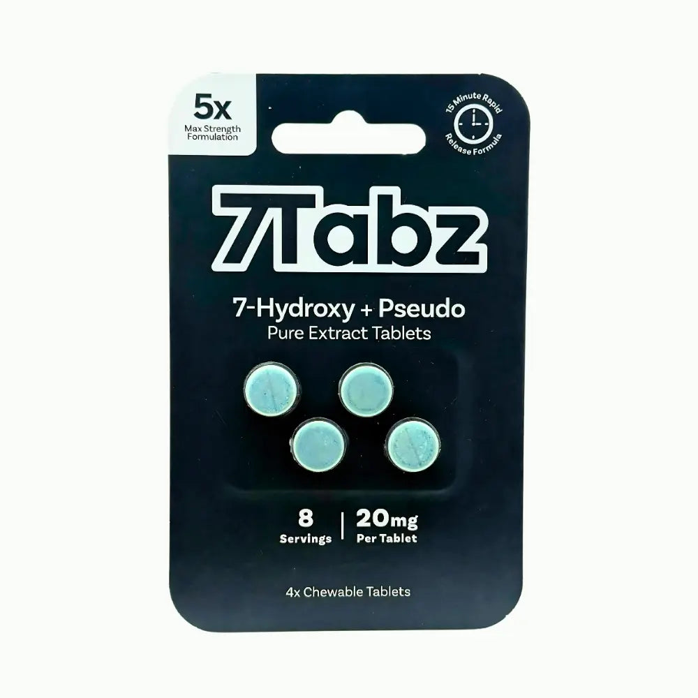 7 Tabz, 7-Hydroxymitragynine Tablets, extended effects, premium kratom extract