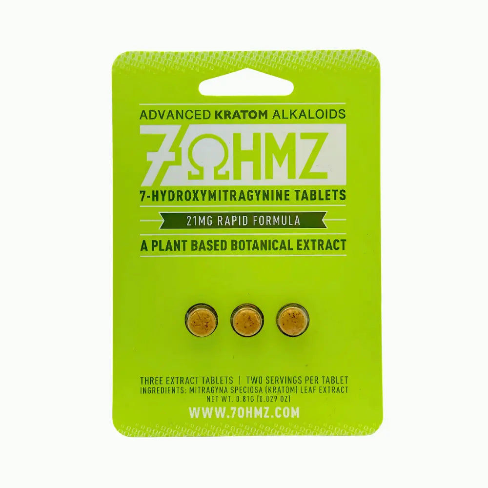 7OHMZ 7-Hydroxymitragynine Rapid Formula Tablets – 21mg (3 Count)