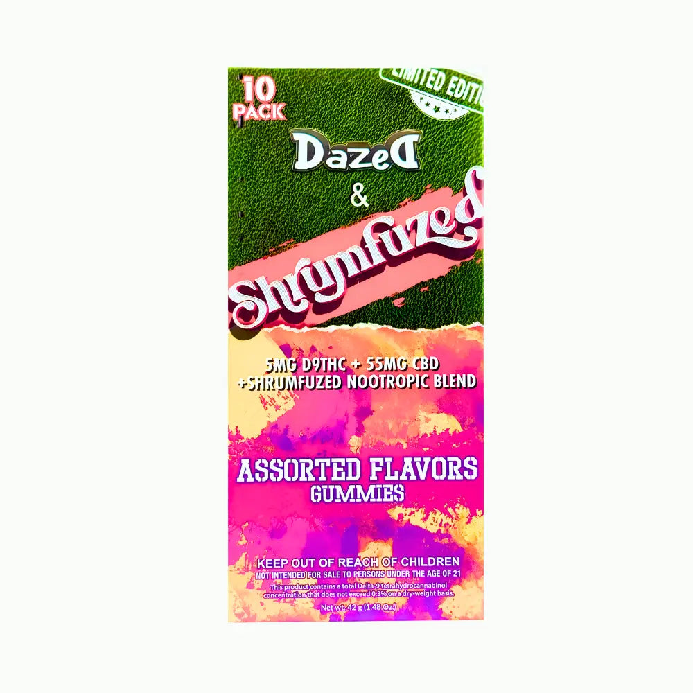 Dazed x Shrumfuzed Mushroom Gummies – 8600mg (10 Count)