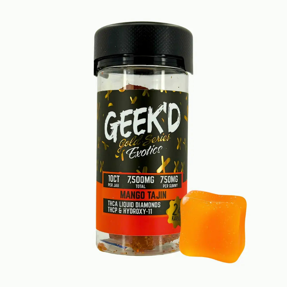 GEEK'D Gold Series THCA Gummies – 7500M