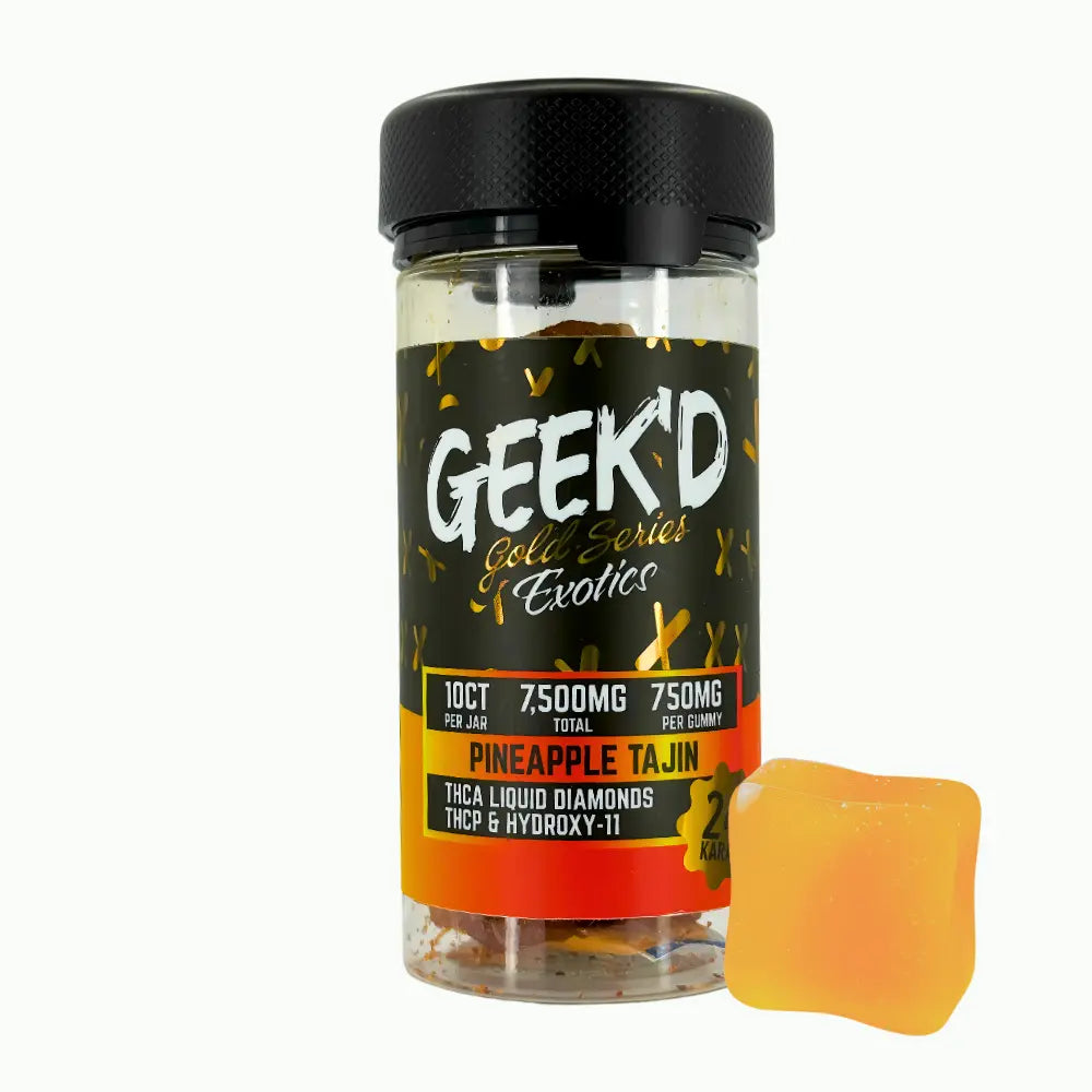 GEEK'D Gold Series THCA Gummies – 7500M