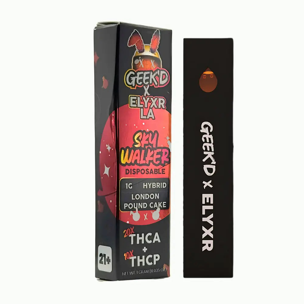Geek’d x Elyxr THCA + THCP Disposable Vape – 1g