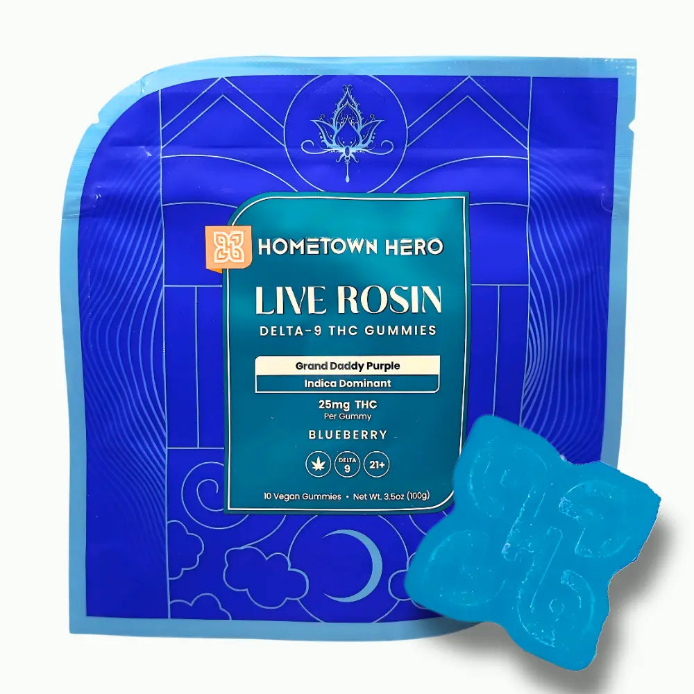 Delta-9 Live Rosin Gummies 250mg