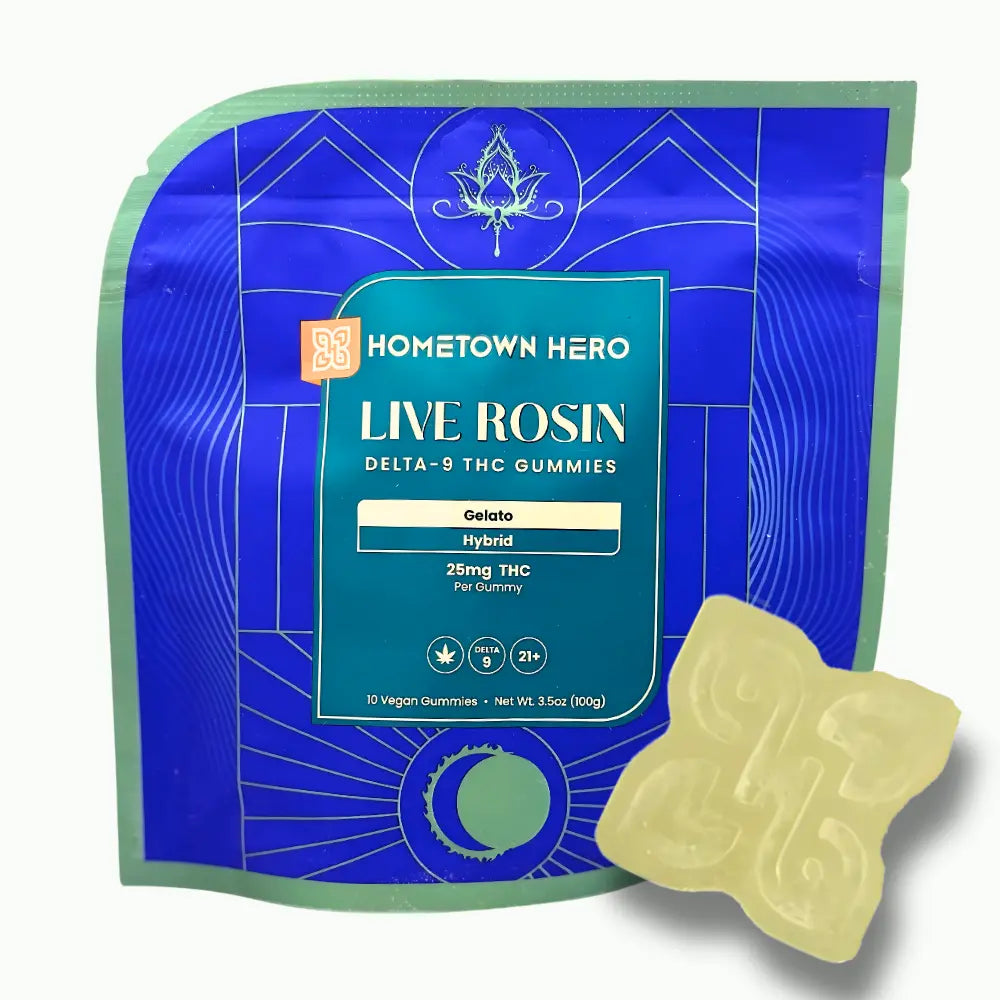 Delta-9 Live Rosin Gummies 250mg