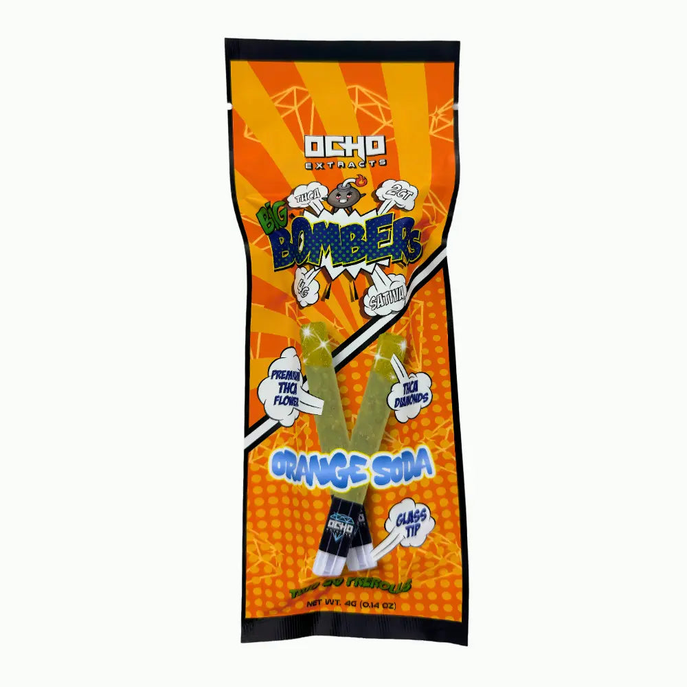 Ocho Extrax Big Bombers – THCA Diamond-Infused Prerolls