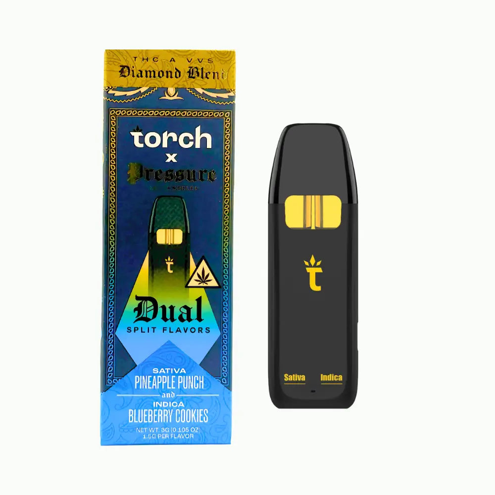 Torch x Pressure LA Split-Flavor Diamond Vape – 3g